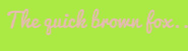Image with Font Color E5BCB0 and Background Color ABE945